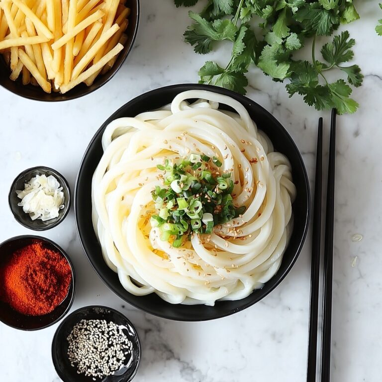 Vegan Garlic Udon Noodles Recipe