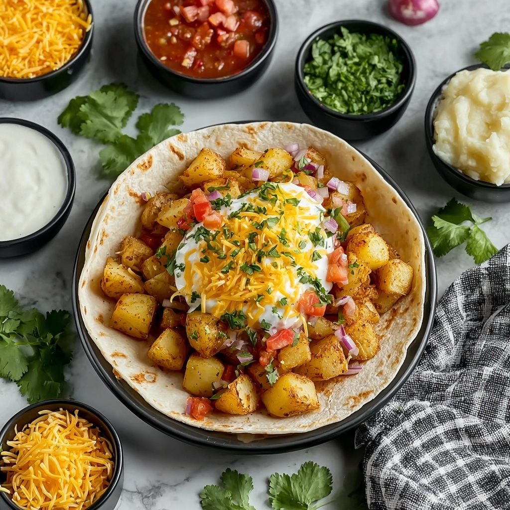 Cheesy Potato Burritos Recipe - Recipe Image