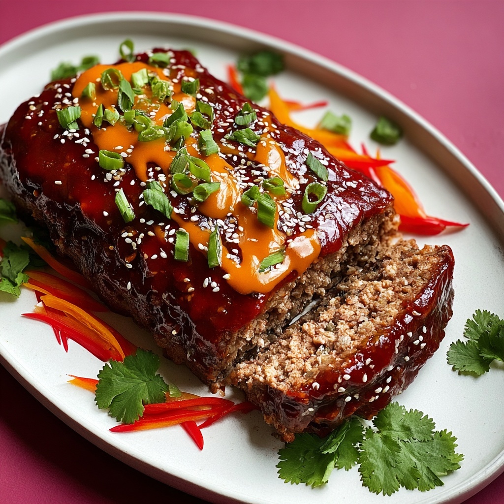 Sweet & Spicy Korean BBQ Meatloaf Recipe - Recipe Image