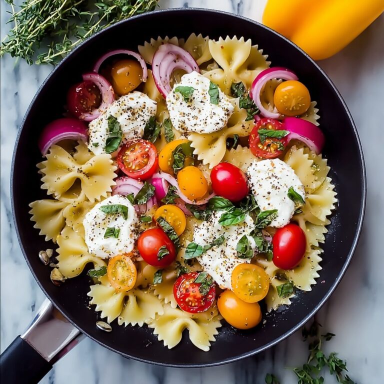 Bow Tie Pasta Salad with Cherry Tomatoes, Cucumber, and Feta Recipe