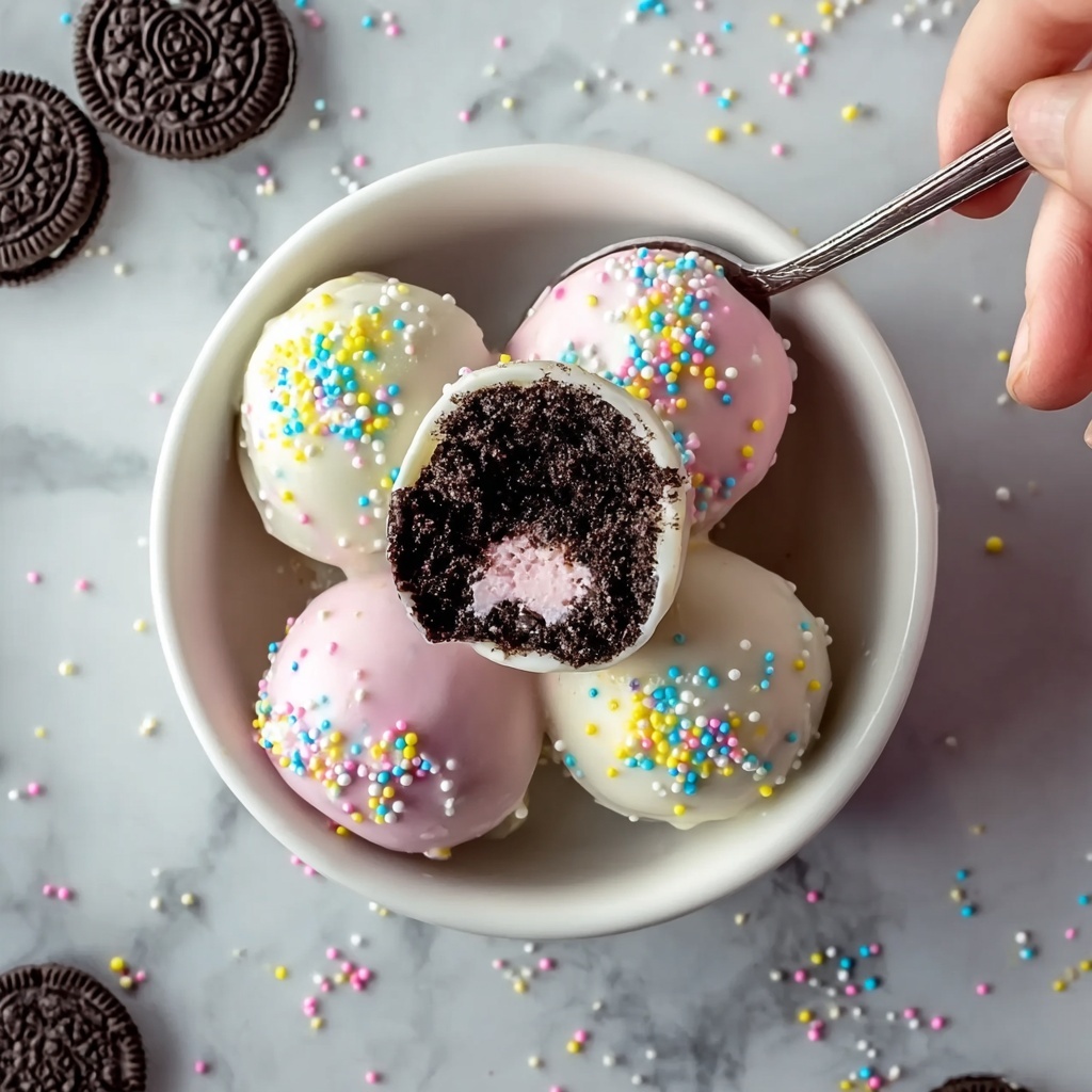 Easter Egg Oreo Cookie Balls Recipe - Recipe Image