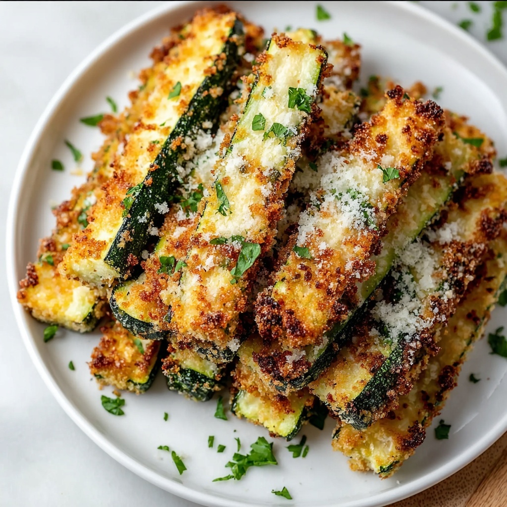 Baked Zucchini Fries with Parmesan (Keto Low Carb) Recipe - Recipe Image