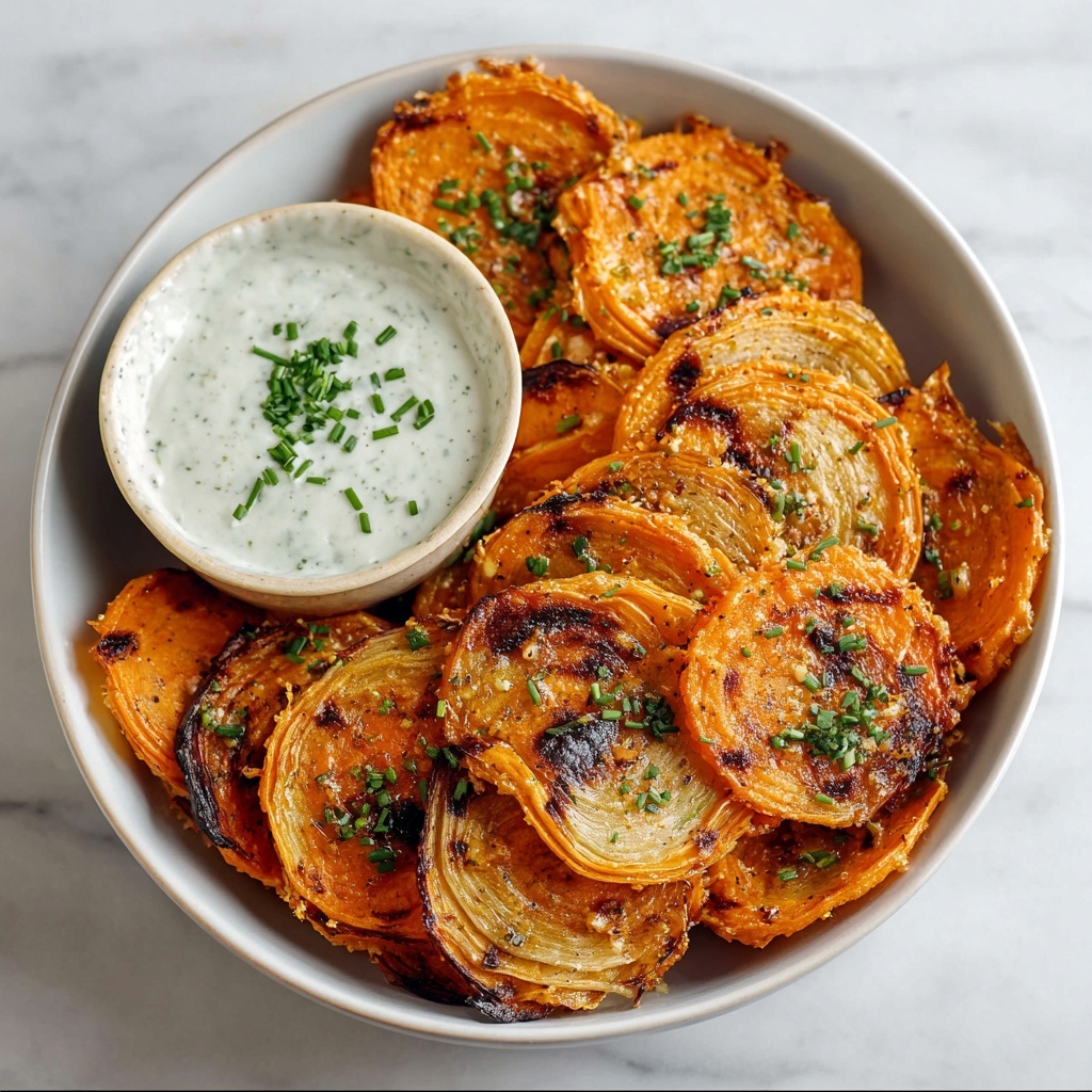 Oven-Baked Parmesan Onion Ring Chips Recipe - Recipe Image