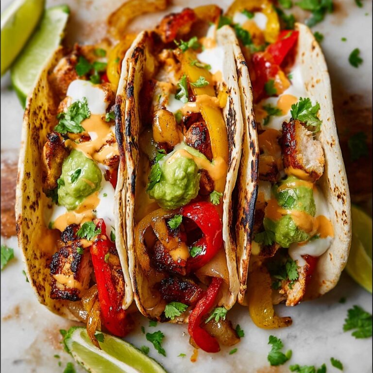 Flavorful Chicken Fajitas Recipe with Colorful Peppers and Spicy Marinade Recipe