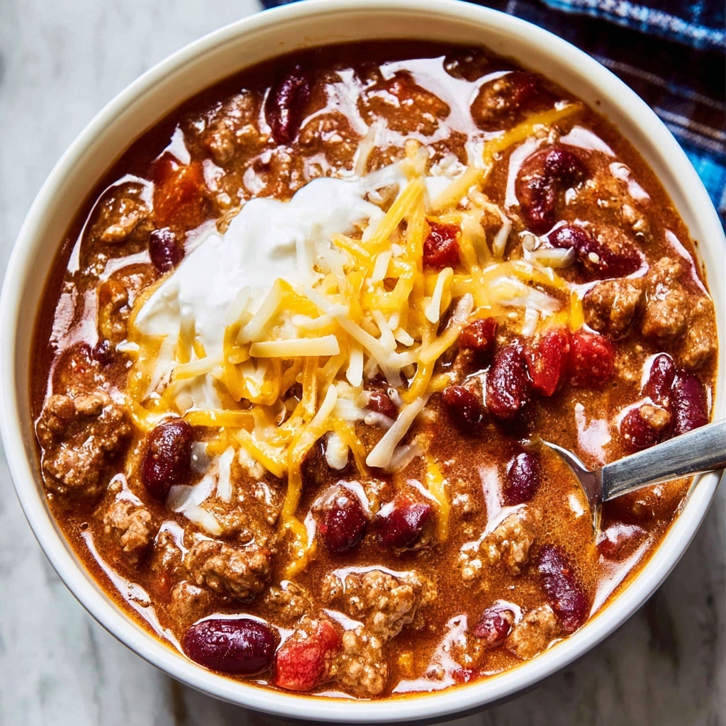 Simple Chili in 45 Minutes with Creamy Toppings and Tex-Mex Options Recipe - Recipe Image