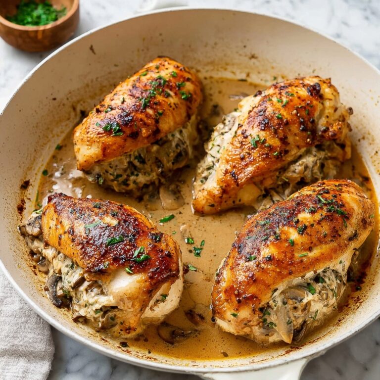 Mushroom Stuffed Chicken Breast Recipe