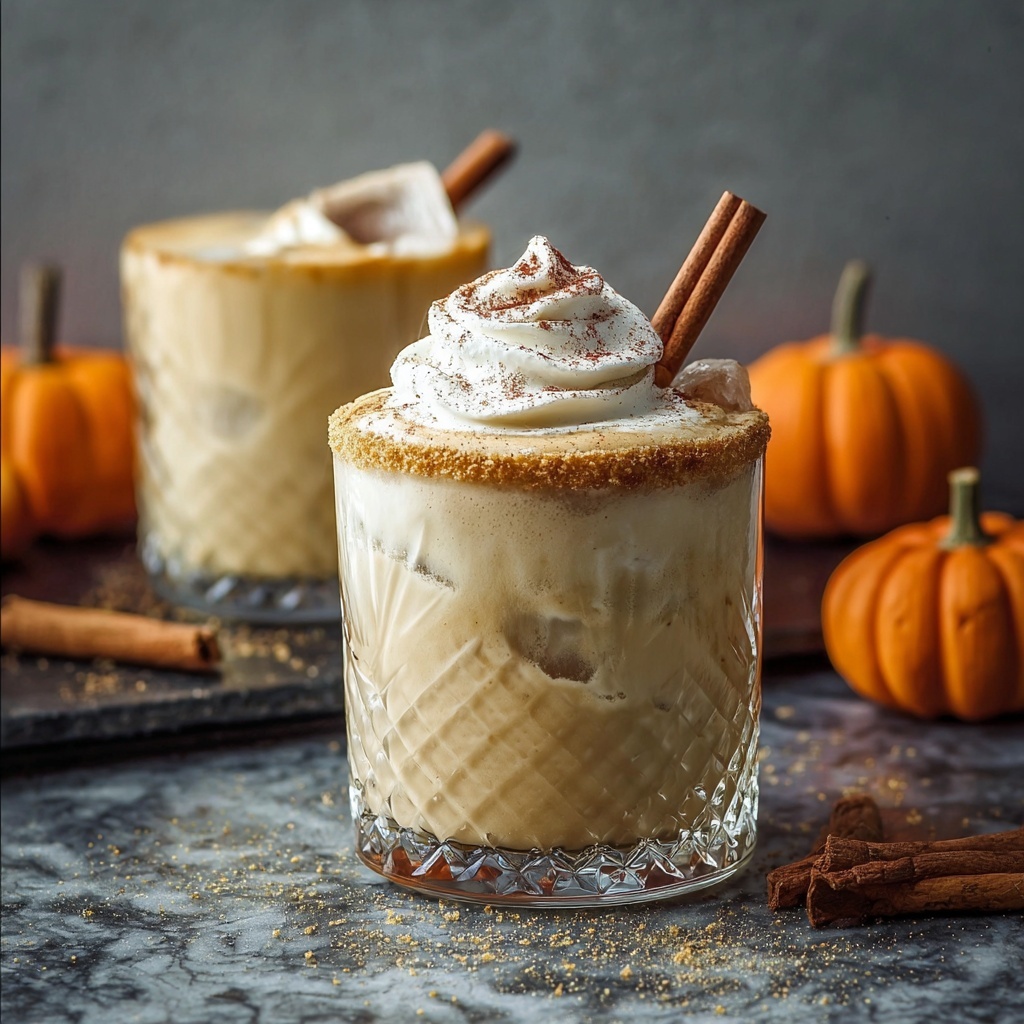Pumpkin Spice White Russian Cocktail Recipe - Recipe Image