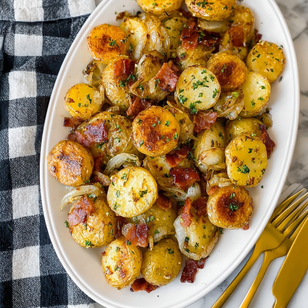 Roasted Red Potatoes with Bacon and Onion Recipe - Recipe Image