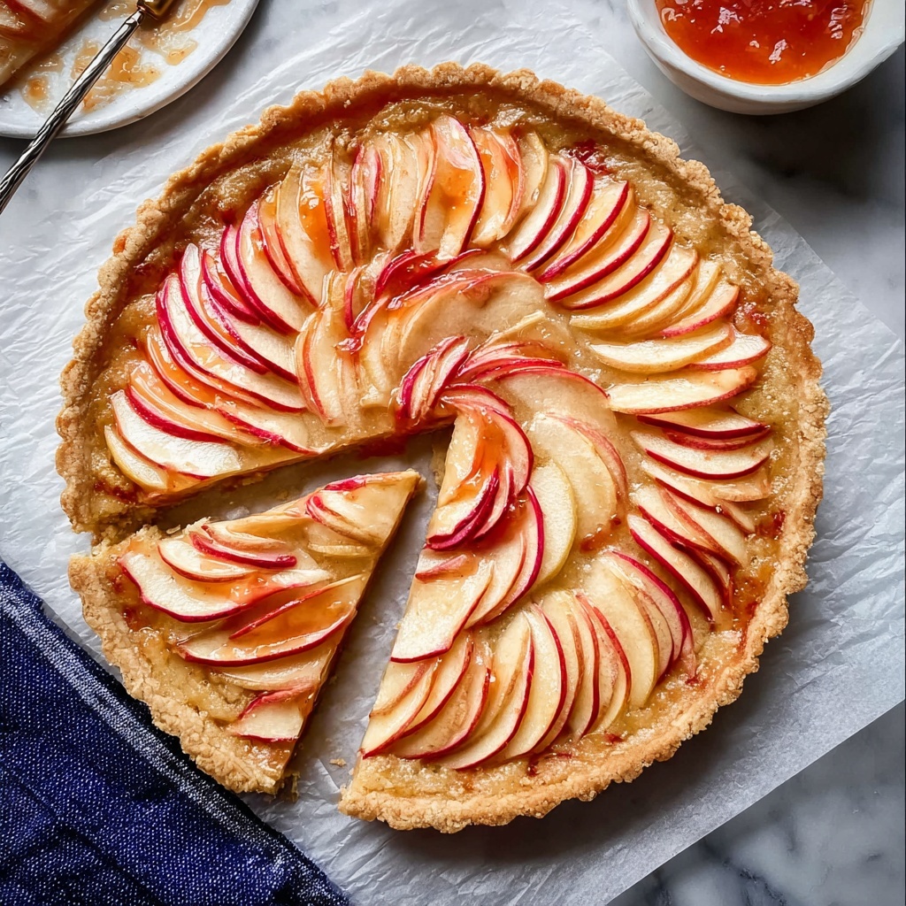Apple Tart with a Cinnamon-Spiced Apple Rose Design Recipe - Recipe Image