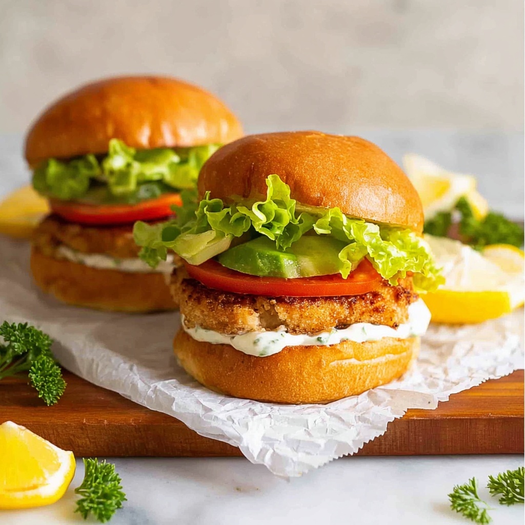 Creamy Lemon Salmon Burgers Recipe - Recipe Image