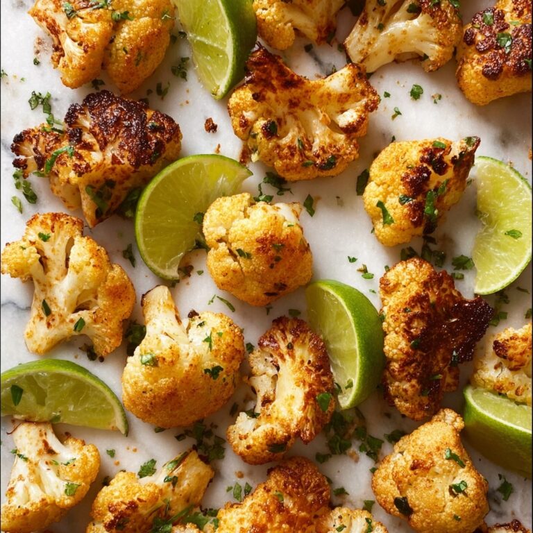 Chipotle Lime Roasted Cauliflower Recipe