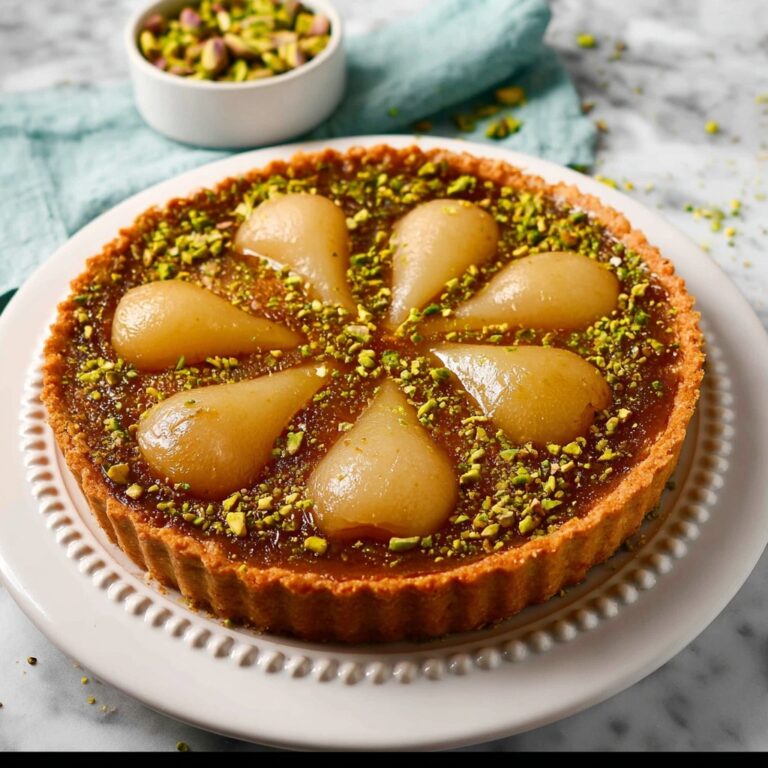 Pistachio Pear Tart Recipe