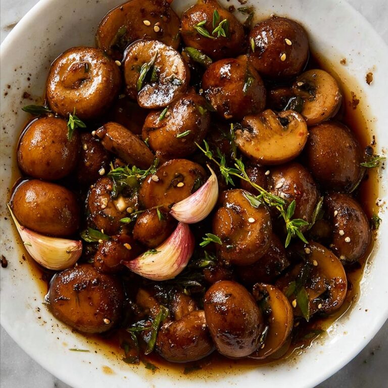 Balsamic Marinated Mushrooms Recipe