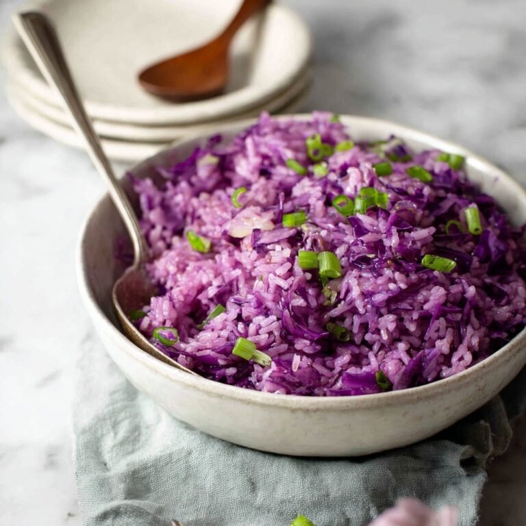 Purple Cabbage and Garlic Butter Jasmine Rice Recipe