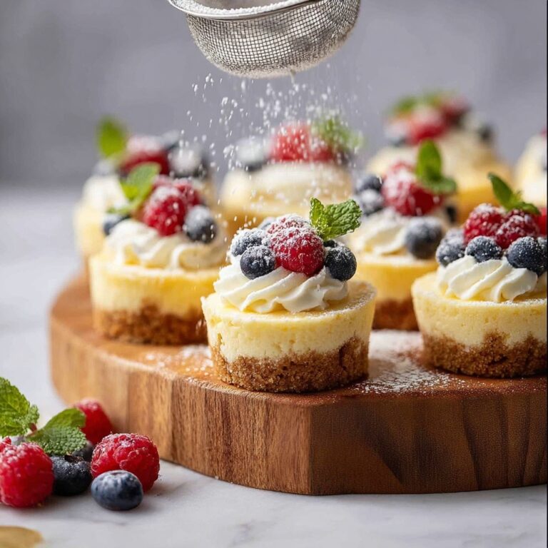 Mini Cheesecake Bites with Fresh Berries Recipe