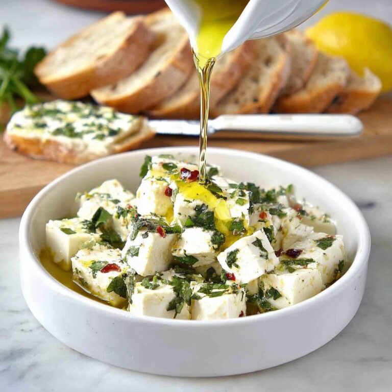 Feta Marinated with Herbs and Chilli Recipe