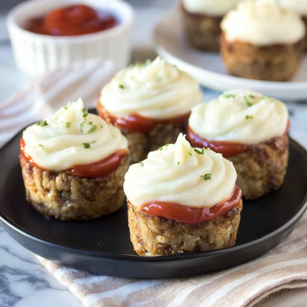 Meatloaf Cupcakes with Mashed Potatoes Recipe - Recipe Image