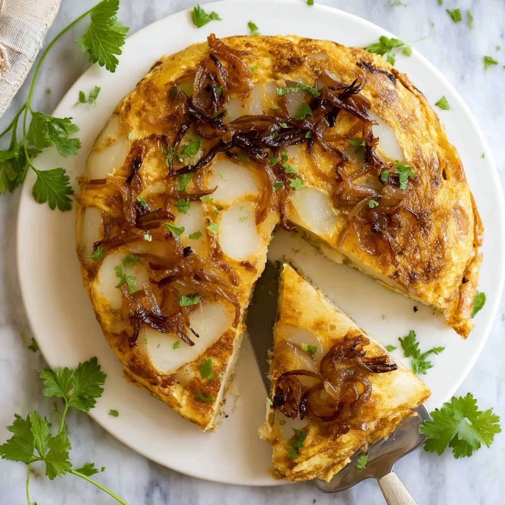 Spanish Potato and Onion Tortilla (Omelette) Recipe - Recipe Image