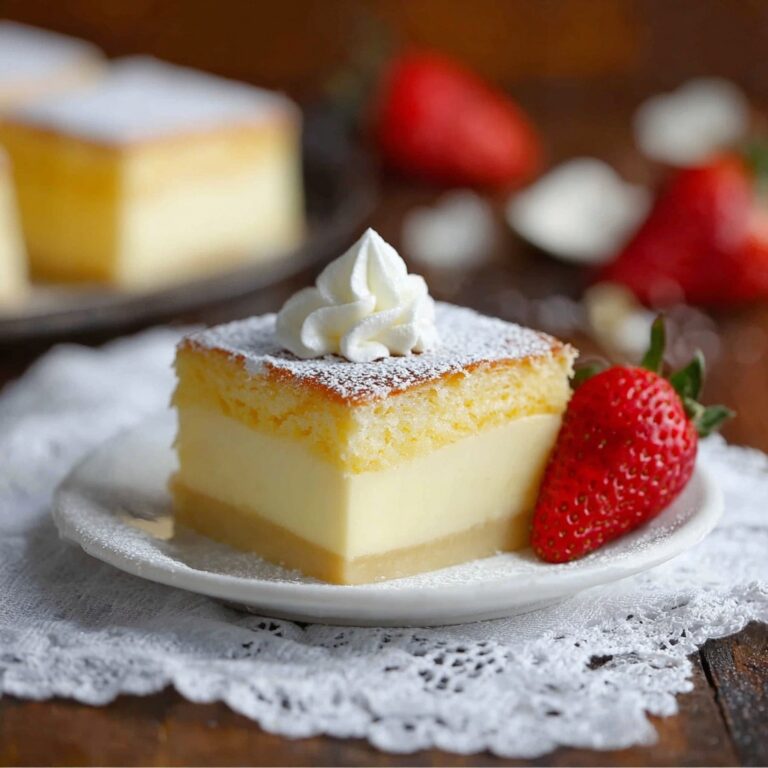 Magic Three Layer Custard Cake (From One Batter) Recipe