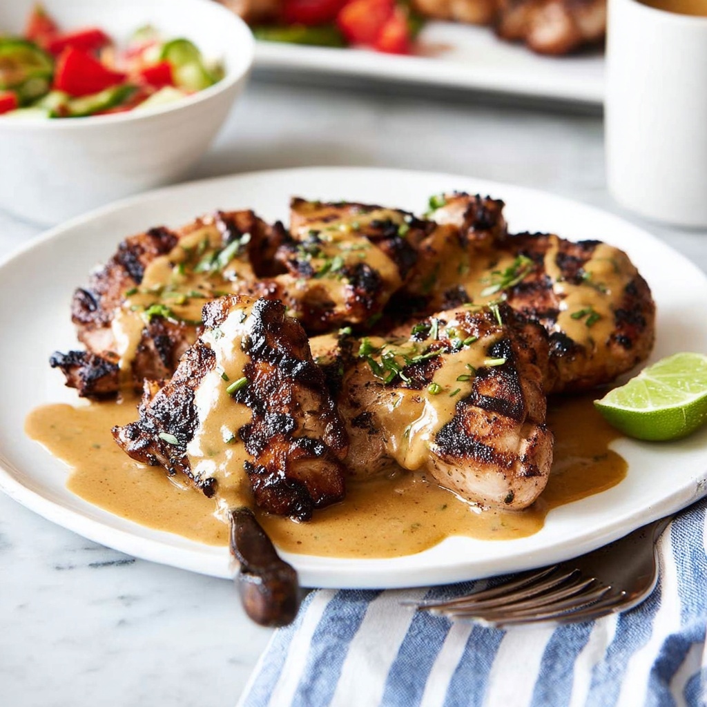 Coconut Marinated Chicken with Lime and Curry Recipe - Recipe Image