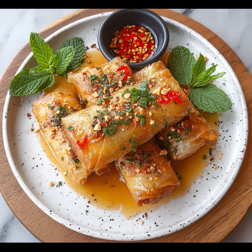 Oven Fried Feta Rolls with Chili Honey Recipe - Recipe Image