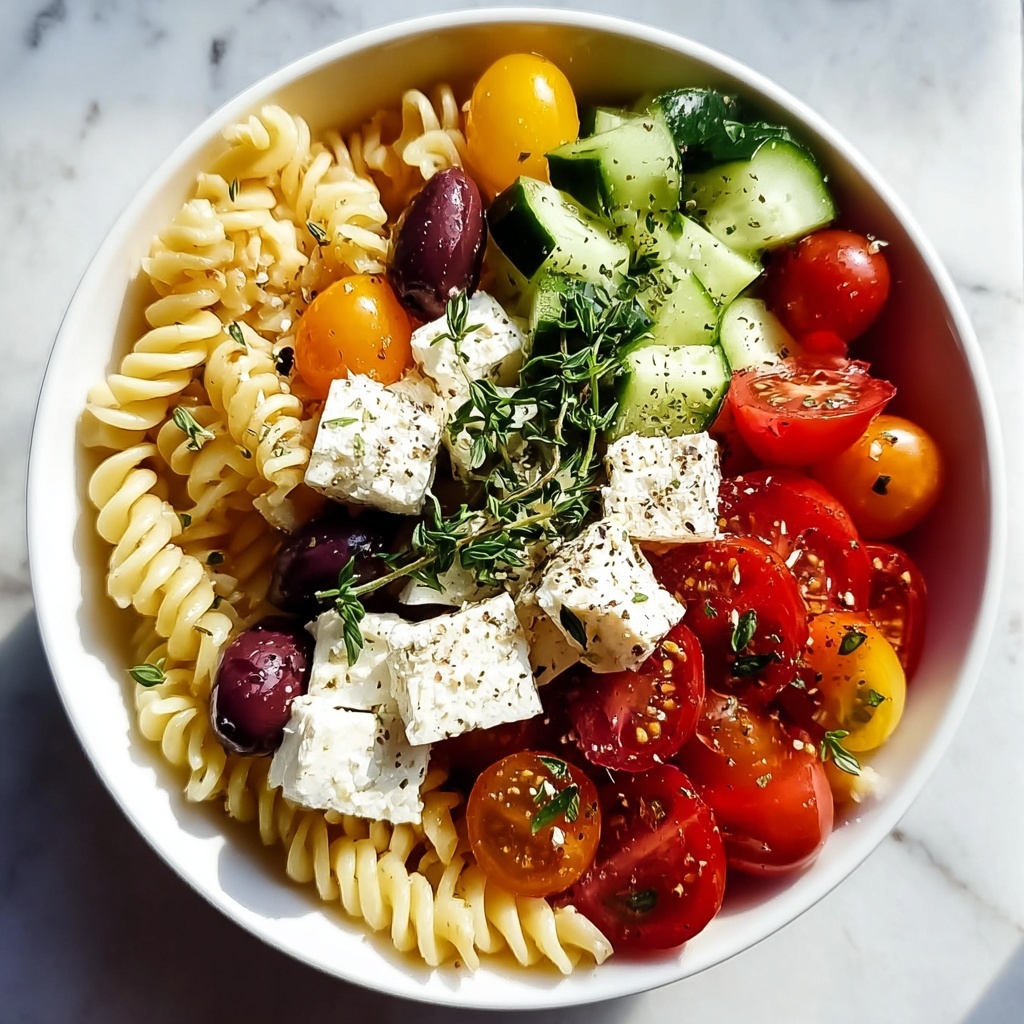 Greek Pasta Salad Recipe - Recipe Image