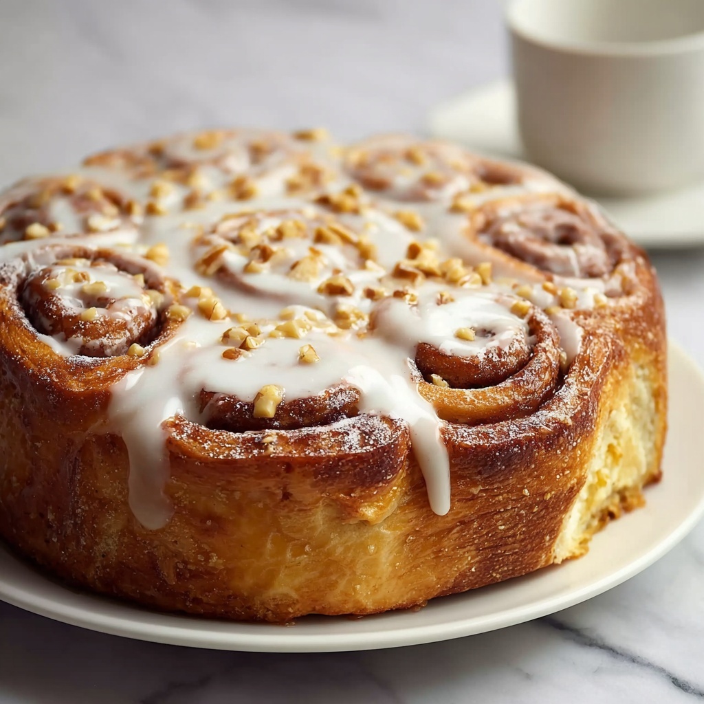 Cinnamon Roll Honeybun Cheesecake Recipe - Recipe Image