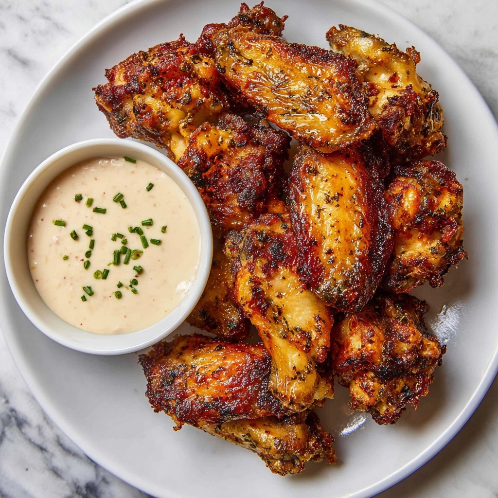 Baked Chicken Wings with Herb and Spice Seasoning Recipe - Recipe Image
