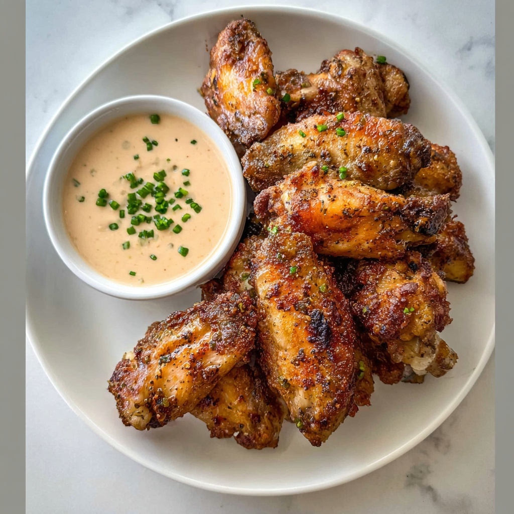 Baked Chicken Wings with Herb-Spiced Seasoning Recipe - Recipe Image