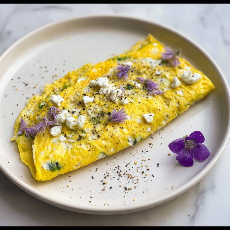 Spring Asparagus and Chive Omelet with Goat Cheese Recipe