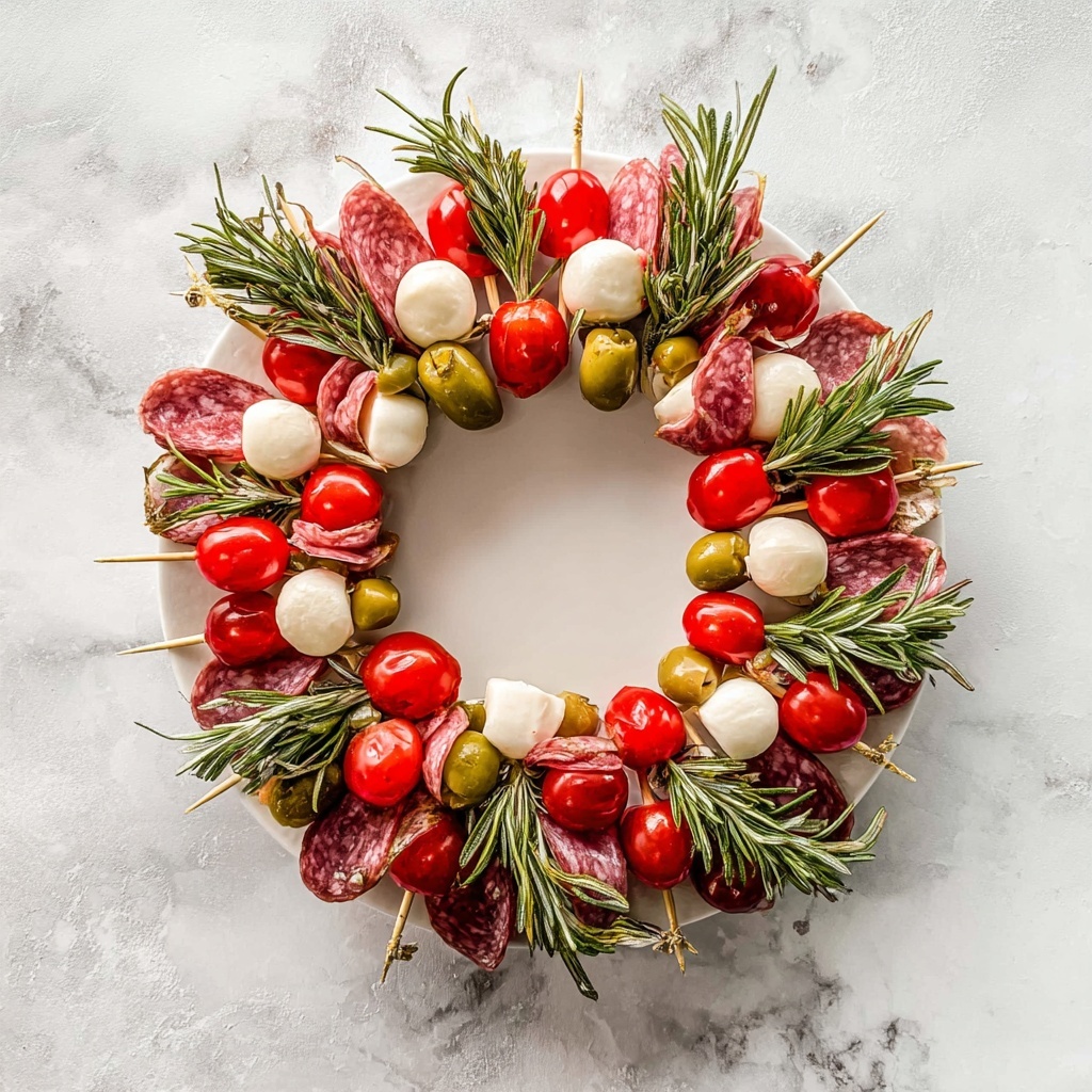 Christmas Antipasto Wreath Recipe - Recipe Image