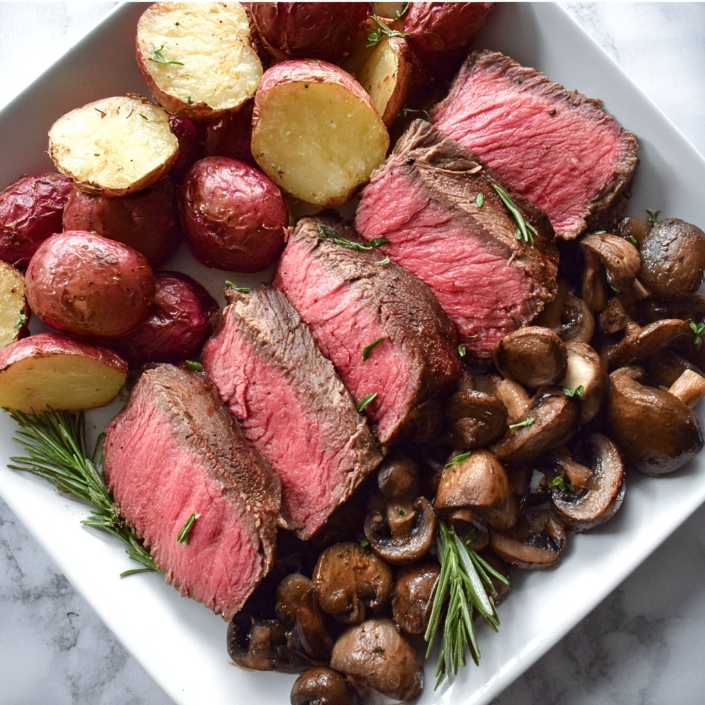 Christmas Beef Tenderloin (Sheet Pan Beef Tenderloin) Recipe - Recipe Image