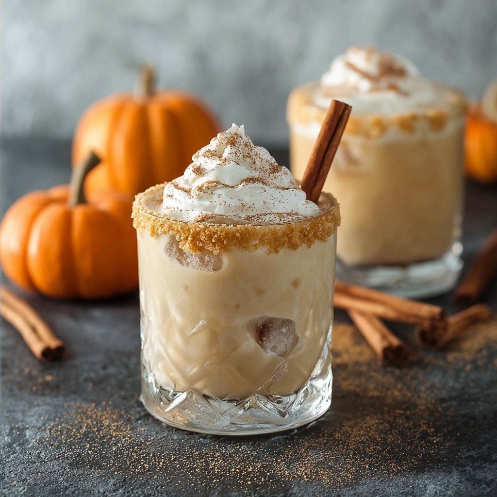 Pumpkin Spice White Russian Cocktail Recipe - Recipe Image