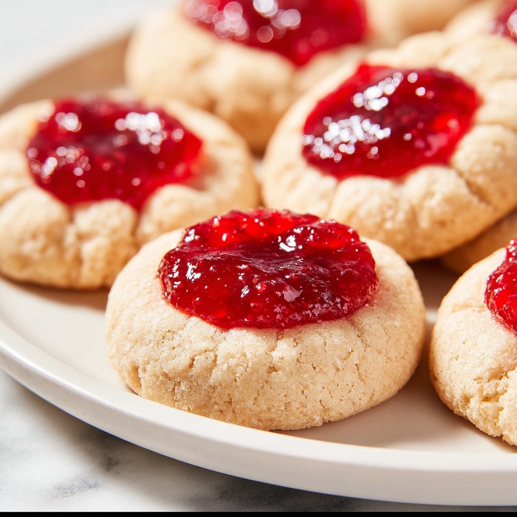 Raspberry Jam Thumbprint Cookies Recipe - Recipe Image