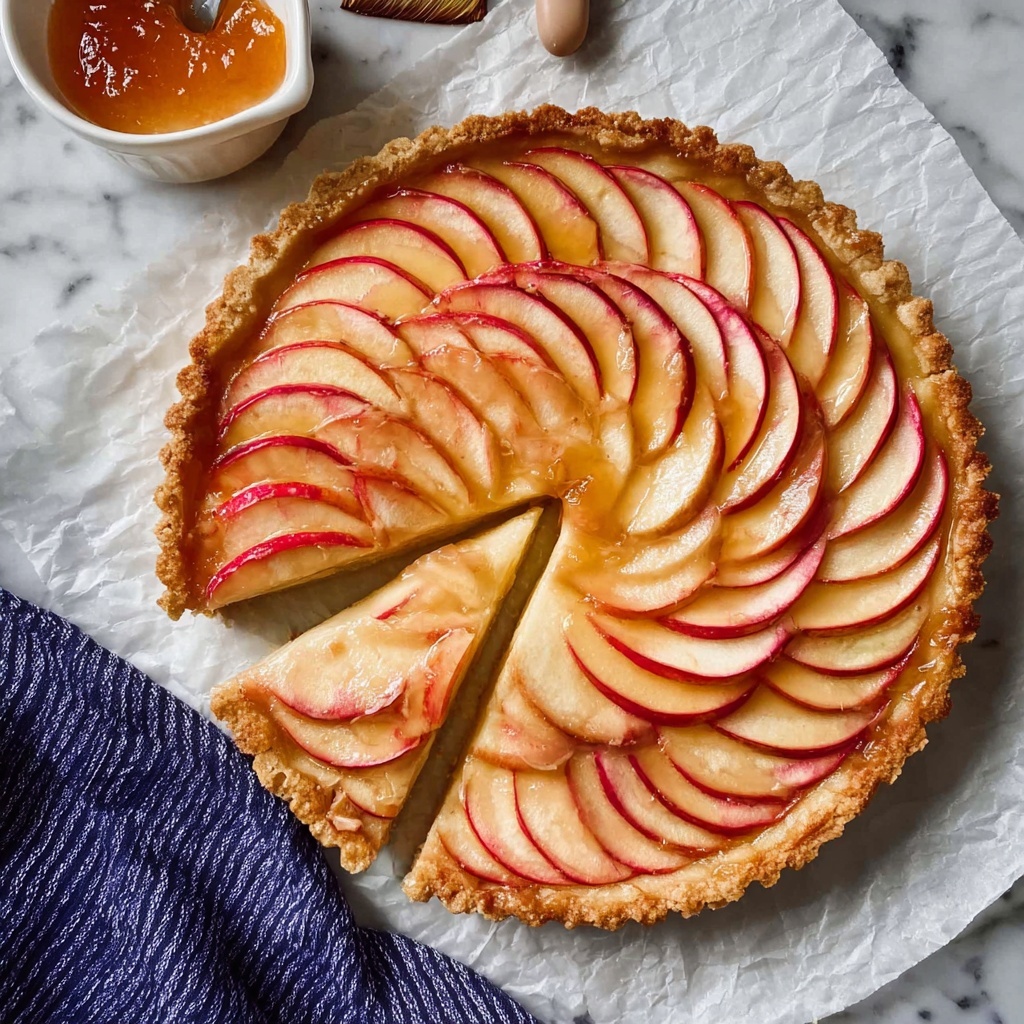 Apple Tart with a Cinnamon-Spiced Apple Rose Design Recipe - Recipe Image