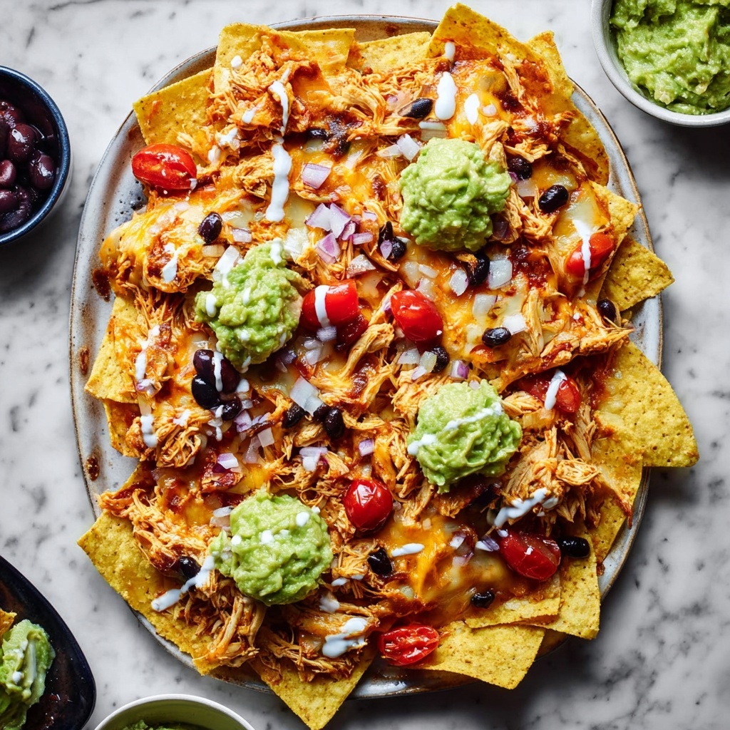 Grilled Chicken Nachos with BBQ and Mexican Flavors Recipe - Recipe Image