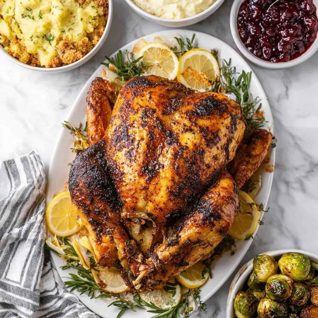 Mayonnaise Roasted Herb-Infused Turkey Recipe - Recipe Image