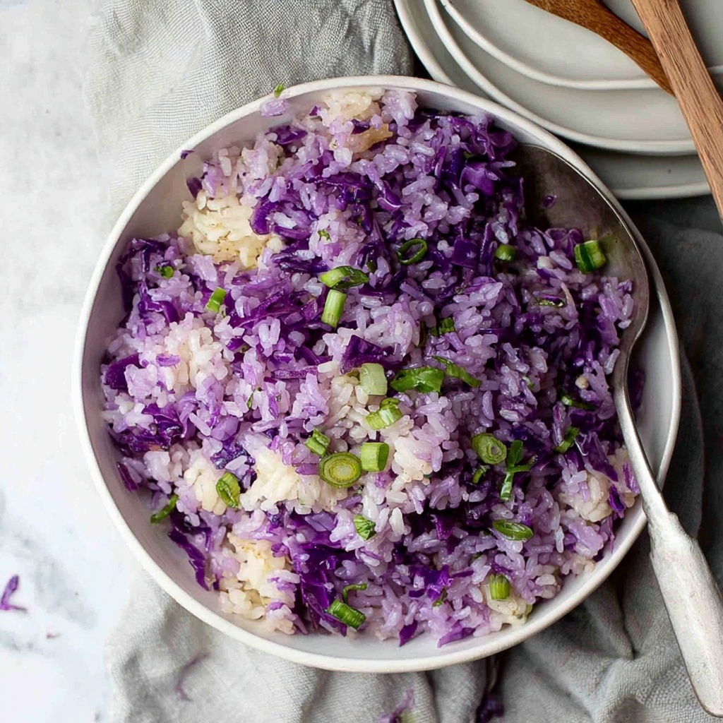Purple Cabbage and Garlic Butter Jasmine Rice Recipe - Recipe Image