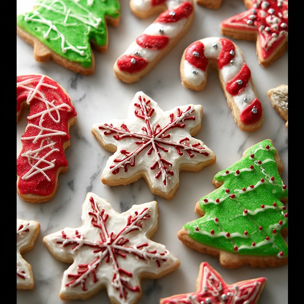 Christmas Vanilla Sugar Cookies Recipe - Recipe Image