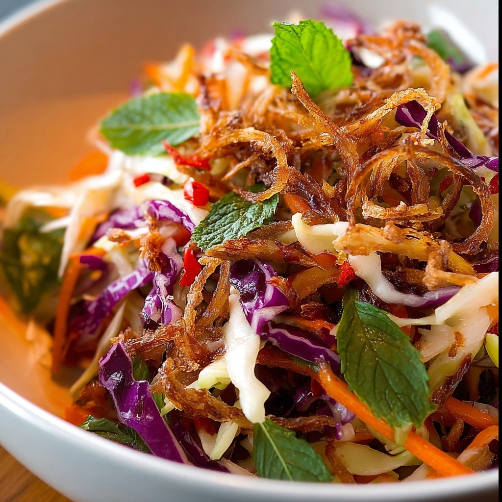 Asian Slaw – Crunchy Oriental Cabbage Salad with Asian Dressing Recipe - Recipe Image