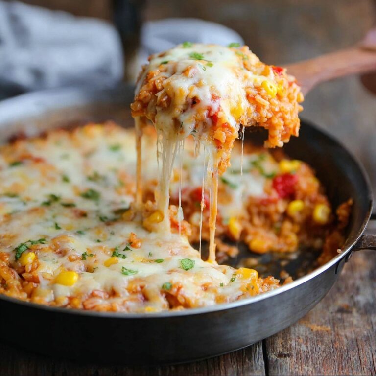 One Pot Chicken Enchilada Rice Casserole Recipe