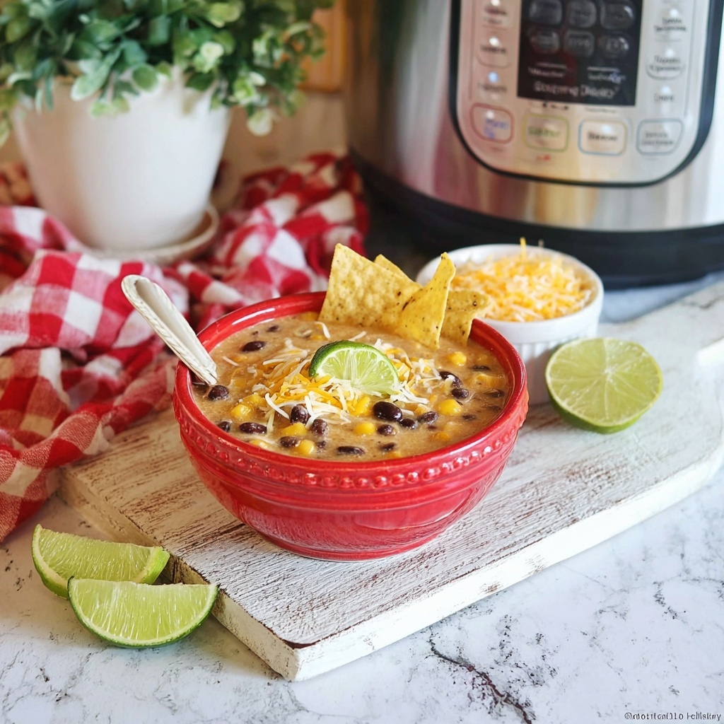 Instant Pot Tex Mex Chicken and Rice Soup Recipe - Recipe Image