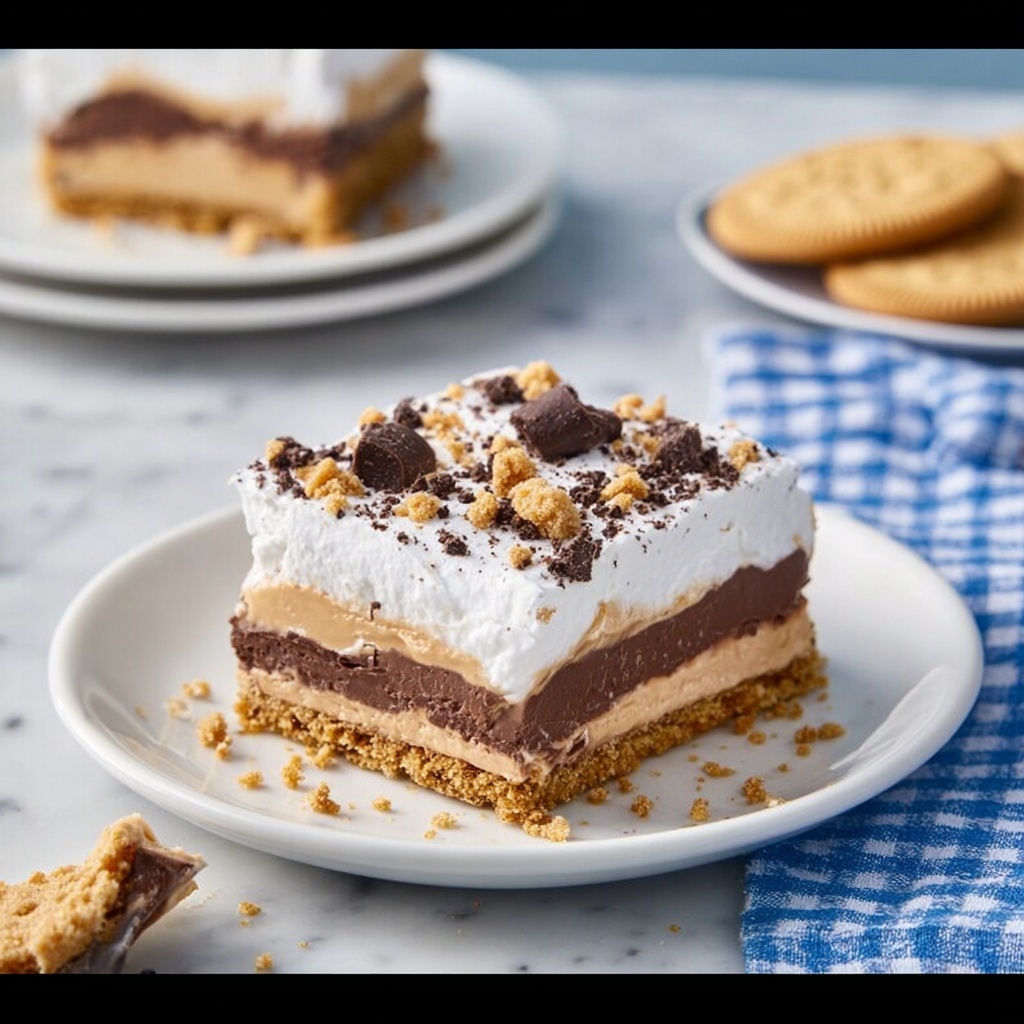 Peanut Butter Lasagna Recipe - Recipe Image