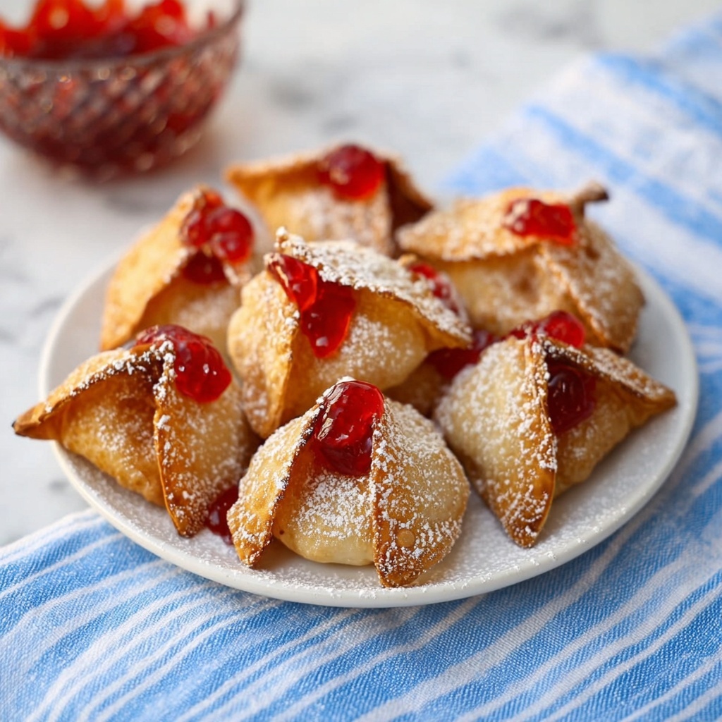 Air Fryer Cherry Pie Wontons Recipe - Recipe Image
