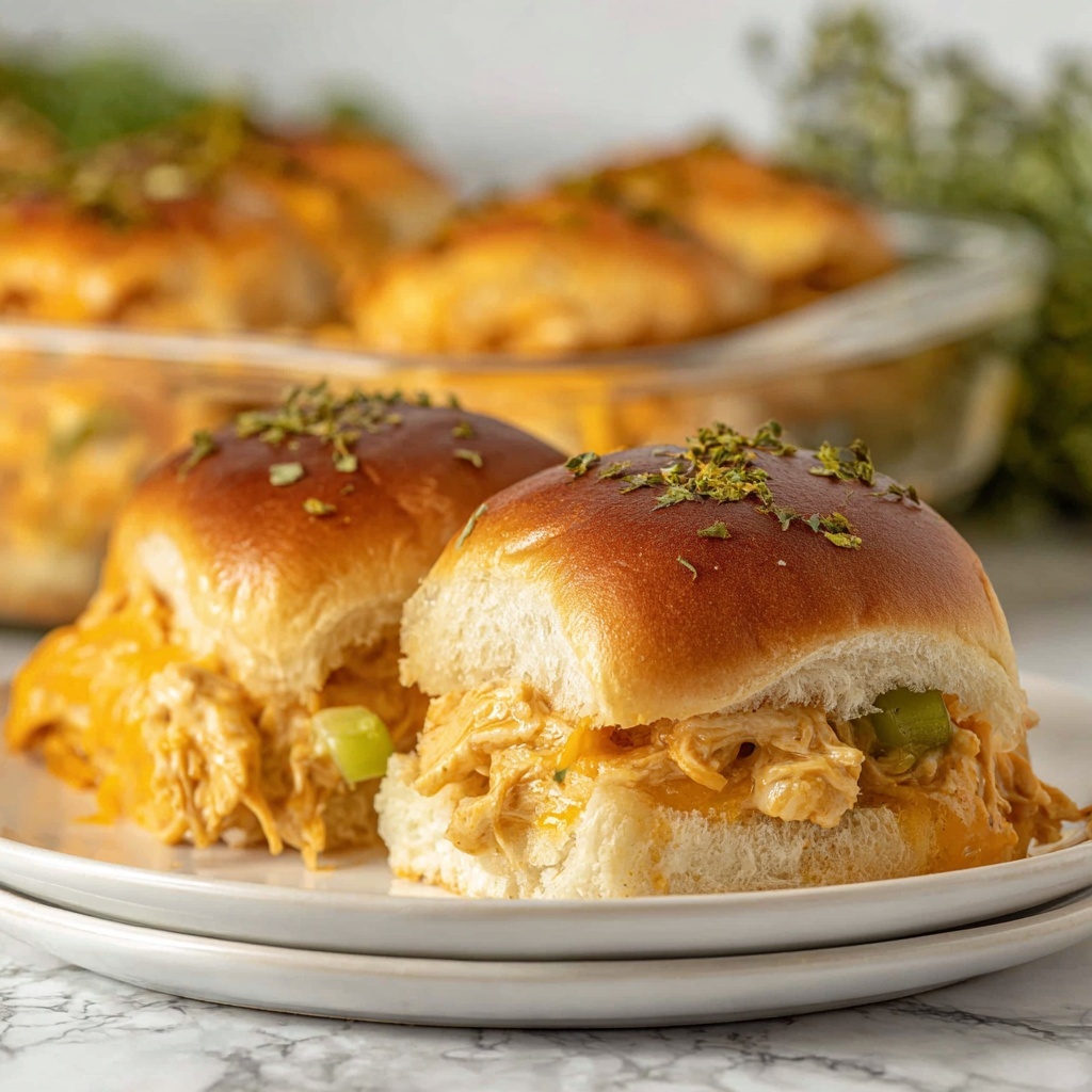 Buffalo Chicken Sliders Recipe - Recipe Image