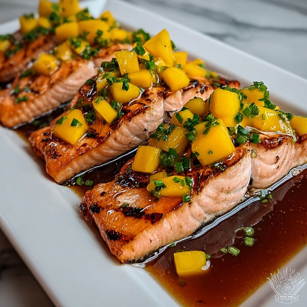 Easiest Mango Teriyaki Salmon for a Flavorful Dinner Fix Recipe - Recipe Image