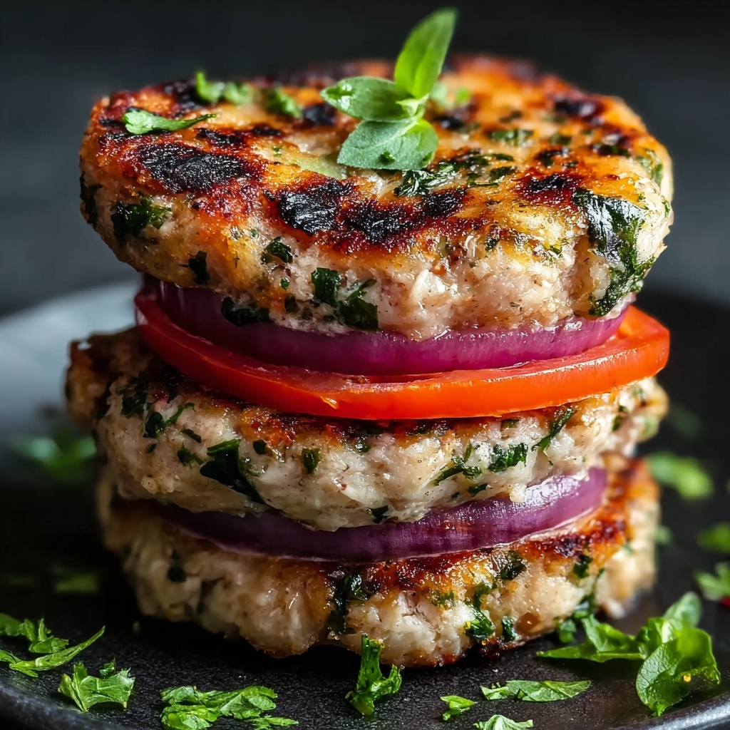 Juicy Greek Chicken Burgers: A Flavorful Health Boost Recipe - Recipe Image