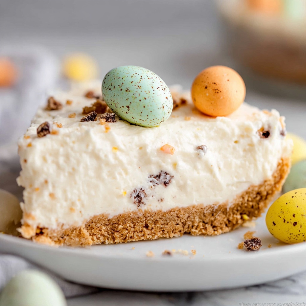 No Bake Easter Mini Egg Cheesecake Recipe - Recipe Image