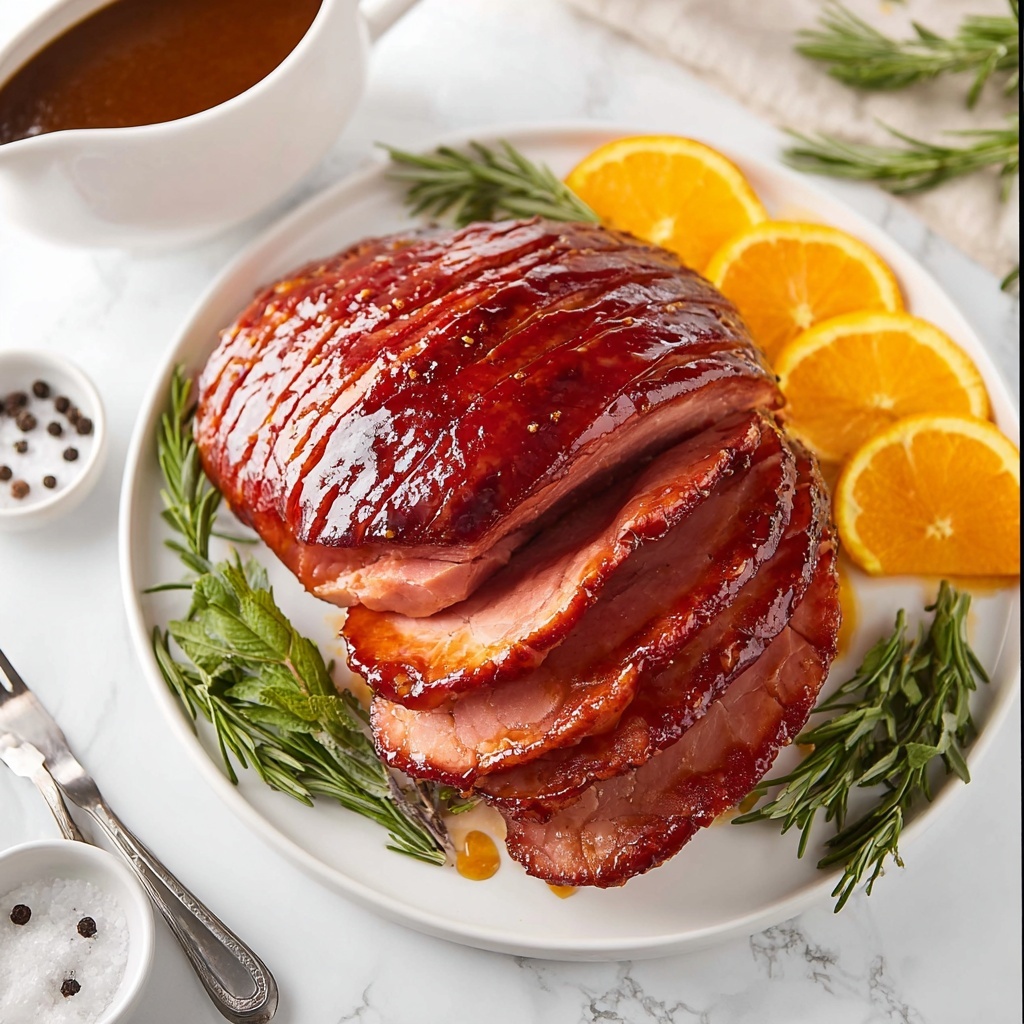 Crock Pot Honey Glazed Ham Recipe - Recipe Image