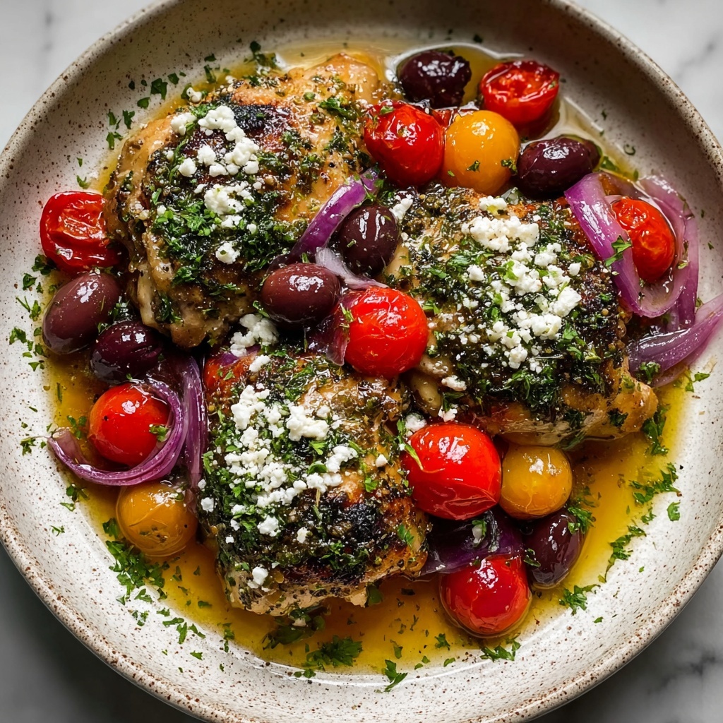 Slow Cooker Greek Chicken with Olives, Tomatoes, and Feta Recipe - Recipe Image